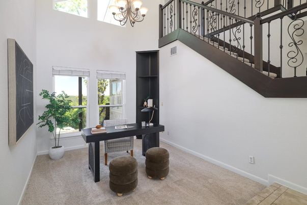 Chandelier, Home Office, Interior