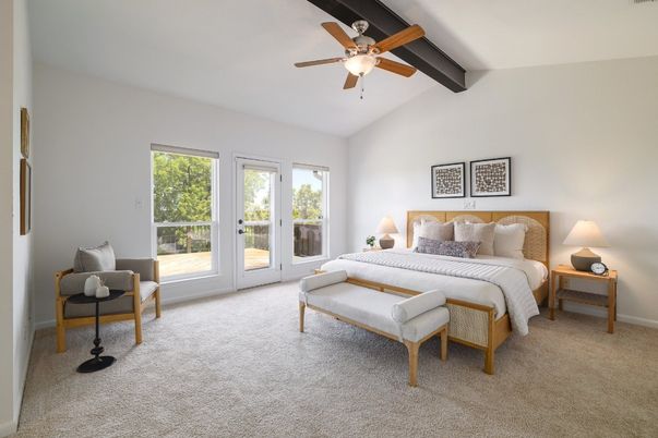 Bedroom, Interior, Wooden Beams