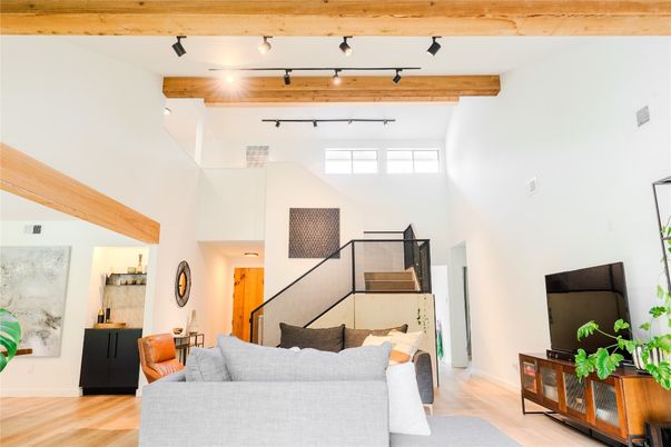 Interior, Living room, Wooden Beams, Wood Texture Flooring