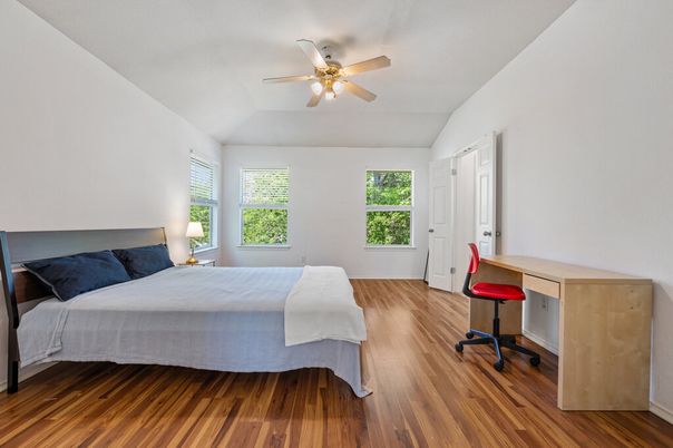 Bedroom, Interior, Wood Texture Flooring