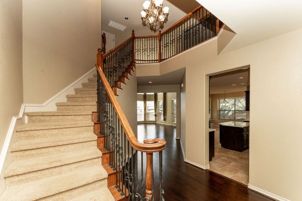 Chandelier, Interior, Recessed Lighting, Wood Texture Flooring