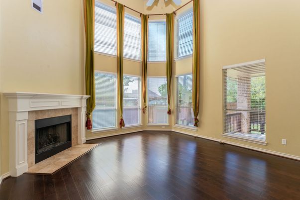 Empty room, Fireplace, Interior, Wood Texture Flooring