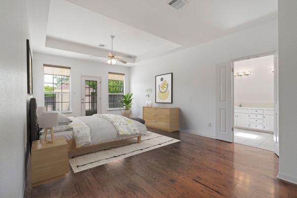 Bedroom, Interior, Wood Texture Flooring