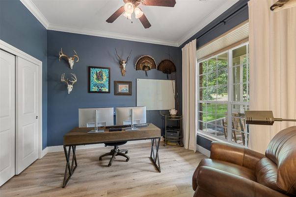 Home Office, Interior, Wood Texture Flooring