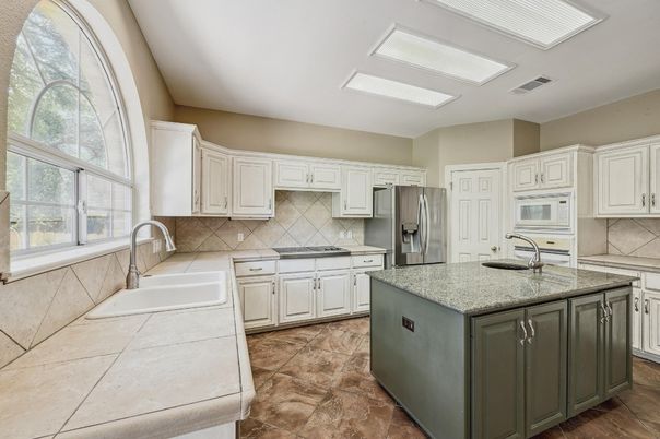 Interior, Kitchen, Tile Countertops