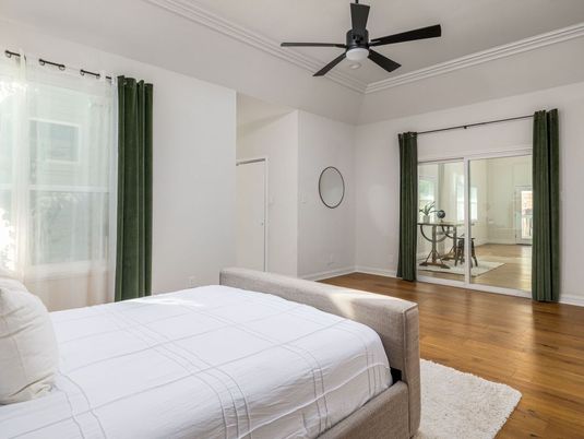 Bedroom, Interior, Wood Texture Flooring