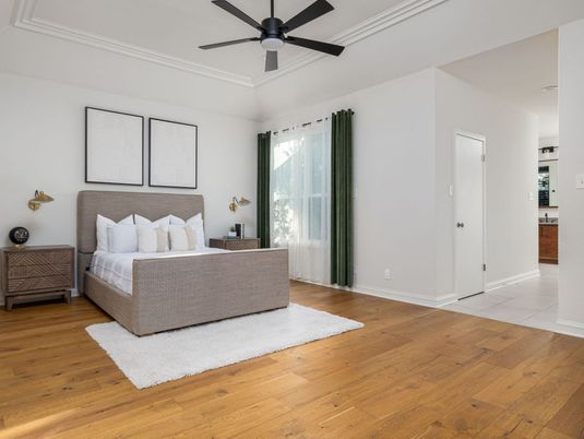 Bedroom, Interior, Wood Texture Flooring