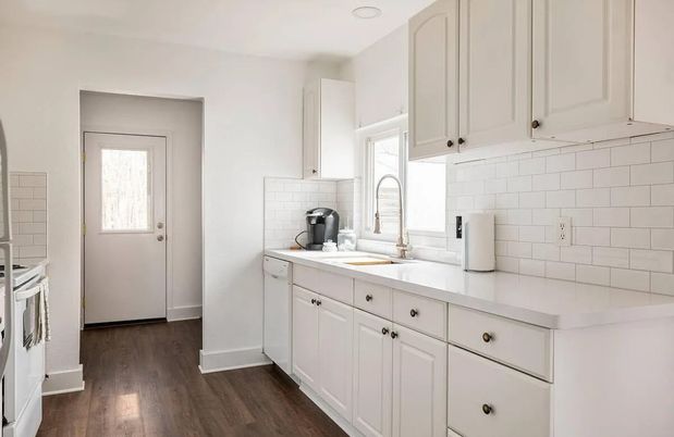 Interior, Kitchen, Wood Texture Flooring