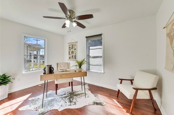 Home Office, Interior, Wood Texture Flooring