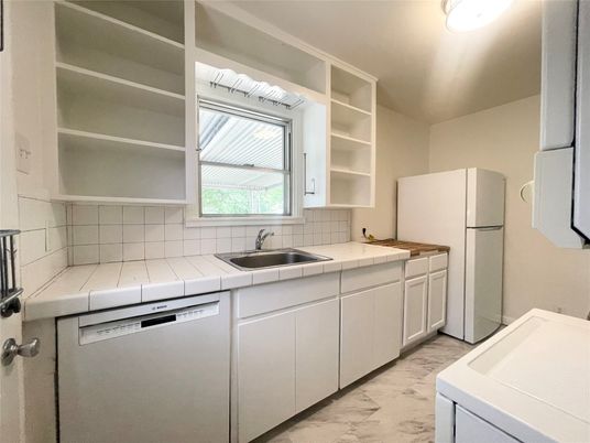 Interior, Kitchen, Marble, Tile Countertops