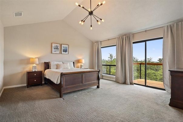 Bedroom, Interior, Pendant Lights
