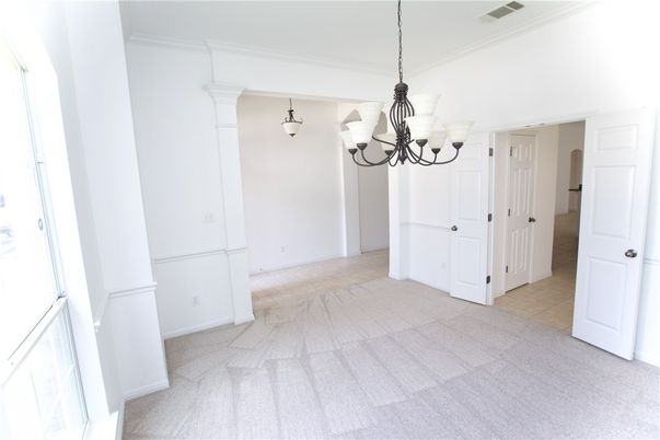 Chandelier, Empty room, Interior