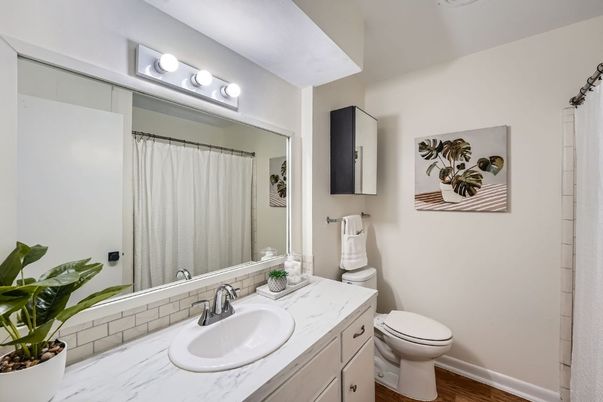 Bathroom, Interior, Wood Texture Flooring