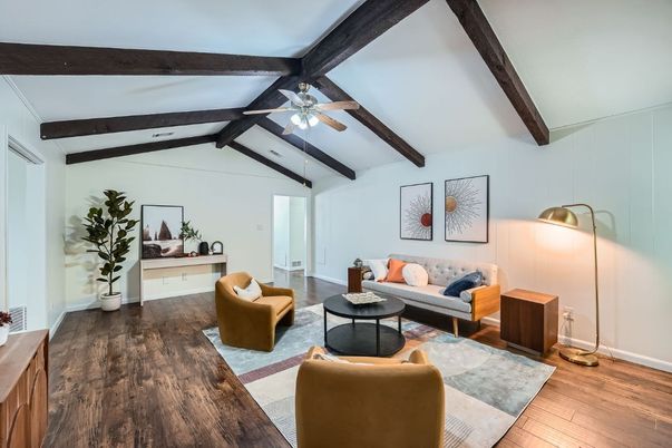 Interior, Living room, Wooden Beams, Wood Texture Flooring