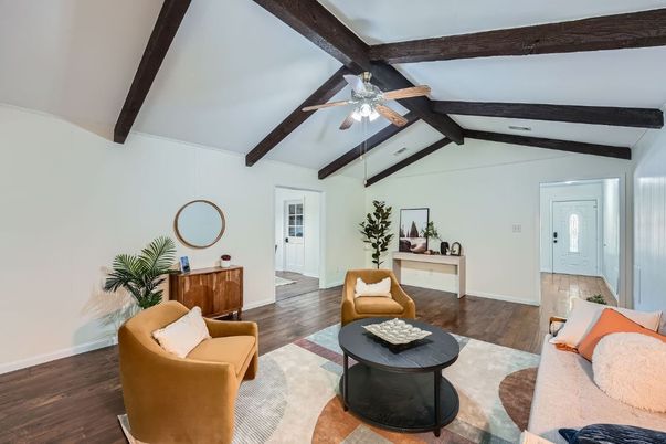 Interior, Living room, Wooden Beams, Wood Texture Flooring
