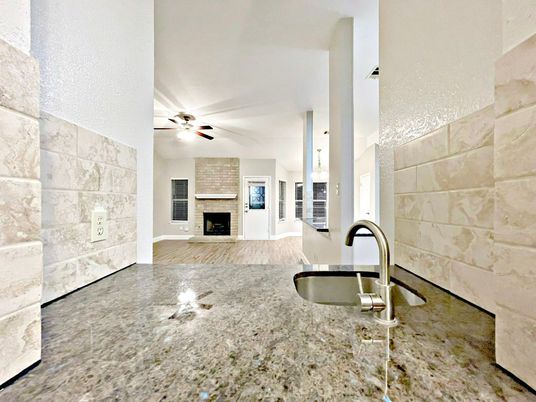 Fireplace, Interior, Kitchen, Stone Walls