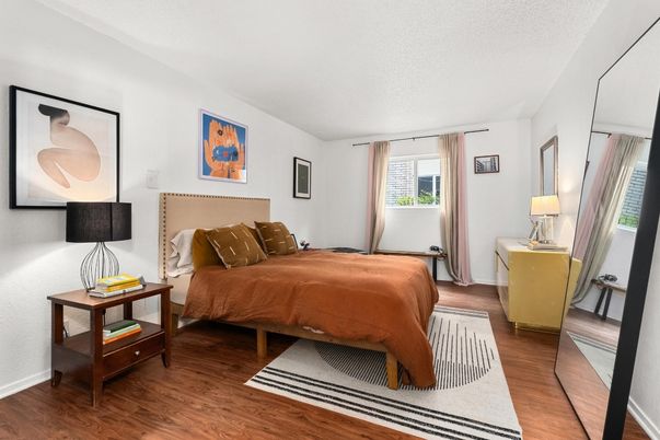 Bedroom, Interior, Wood Texture Flooring