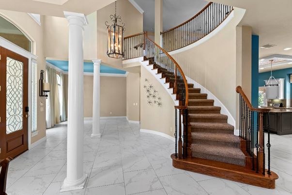 Chandelier, Interior, Marble, Pendant Lights, Recessed Lighting