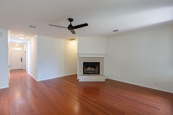 Empty room, Fireplace, Interior, Wood Texture Flooring