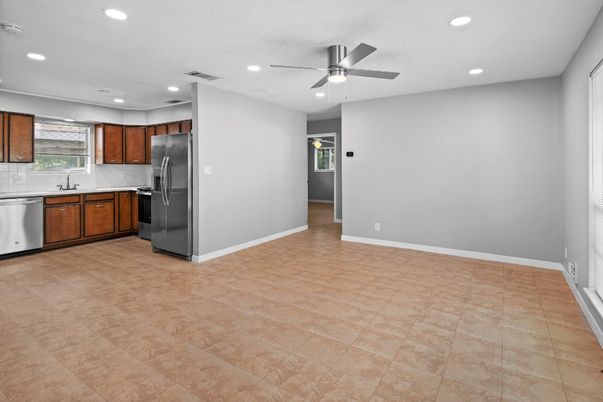 Interior, Kitchen, Recessed Lighting, Stainless Steel Appliances