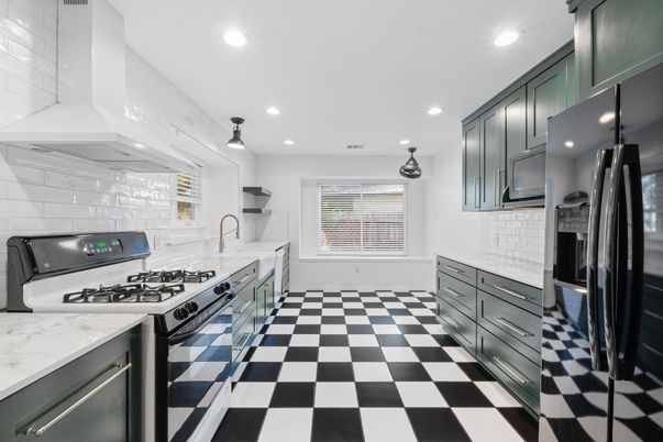 Interior, Kitchen, Recessed Lighting, Stainless Steel Appliances