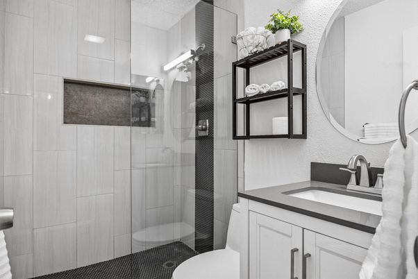 Bathroom, Glass Shower, Interior