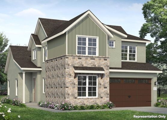 Attached, Exterior, Facade, Brick Traditional