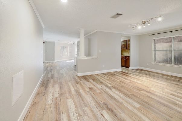 Empty room, Interior, Wood Texture Flooring