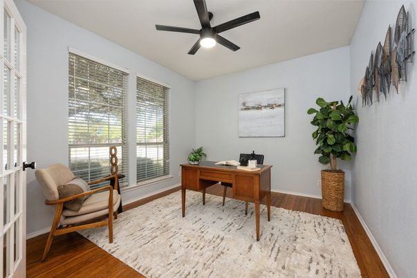 Home Office, Interior, Wood Texture Flooring