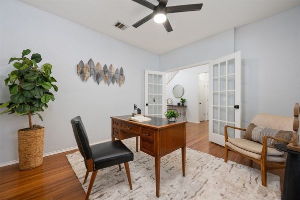 Home Office, Interior, Wood Texture Flooring