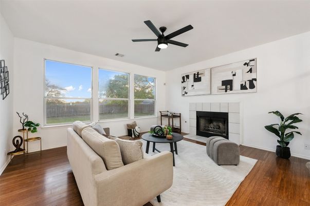 Fireplace, Interior, Living room, Wood Texture Flooring