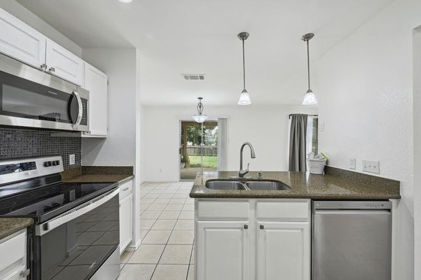 Interior, Kitchen, Pendant Lights, Recessed Lighting, Stainless Steel Appliances
