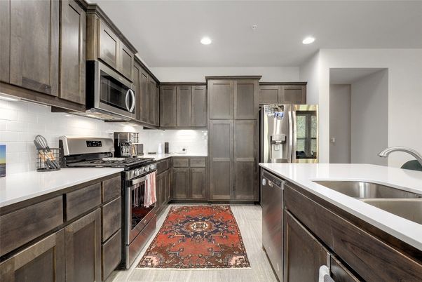 Interior, Kitchen, Recessed Lighting, Stainless Steel Appliances