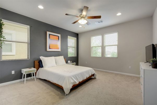 Bedroom, Interior, Recessed Lighting