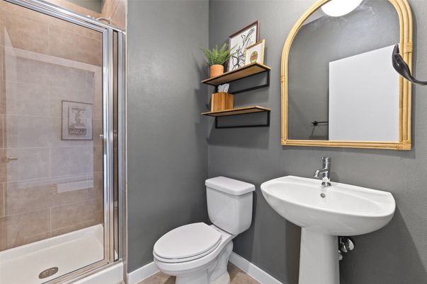 Bathroom, Glass Shower, Interior