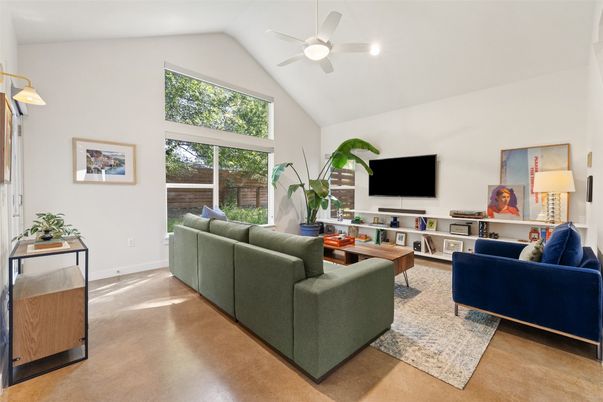 Interior, Living room, Recessed Lighting