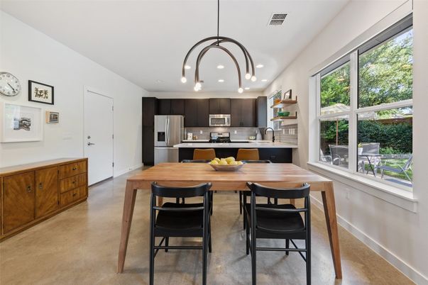 Interior, Kitchen, Pendant Lights, Recessed Lighting, Stainless Steel Appliances