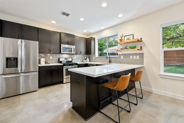 Interior, Kitchen, Recessed Lighting, Stainless Steel Appliances