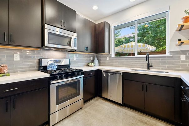 Interior, Kitchen, Recessed Lighting, Stainless Steel Appliances