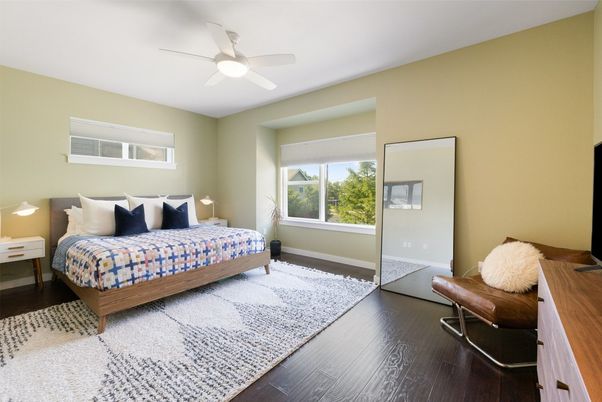Bedroom, Interior, Wood Texture Flooring
