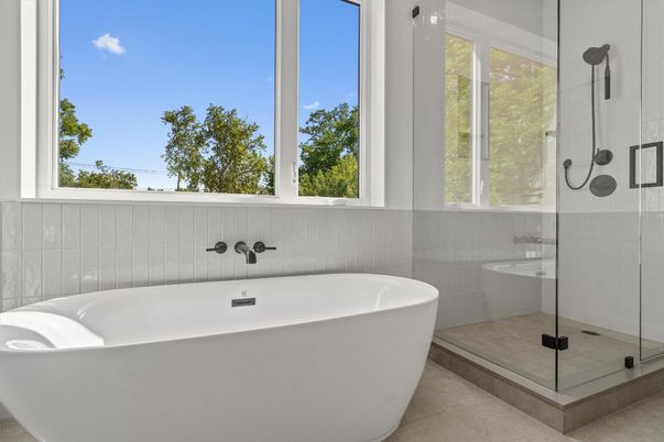 Bathroom, Free Standing Baths, Glass Shower, Interior