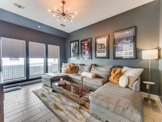 Interior, Living room, Pendant Lights, Wood Texture Flooring