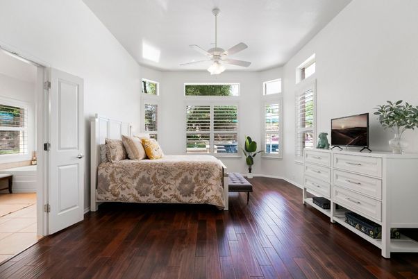 Bedroom, Interior, Wood Texture Flooring