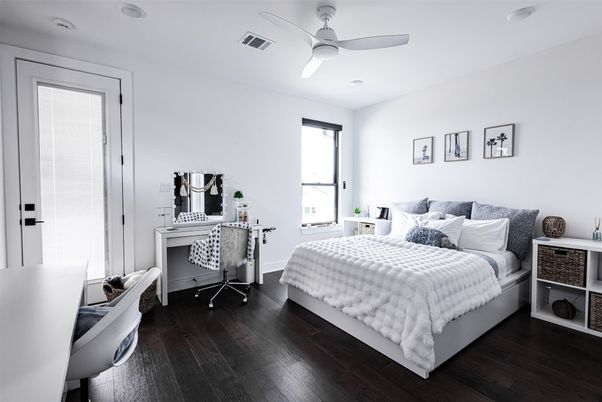 Bedroom, Interior, Wood Texture Flooring
