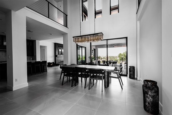 Chandelier, Dining room, Interior, Recessed Lighting