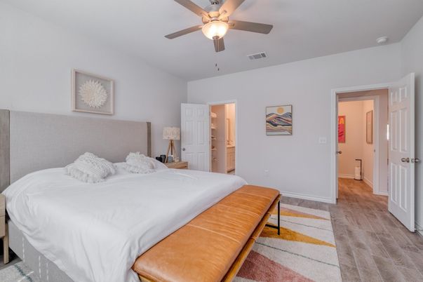 Bedroom, Interior, Wood Texture Flooring