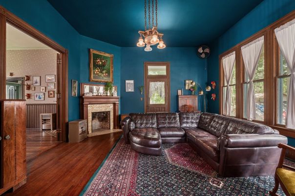 Chandelier, Fireplace, Interior, Living room, Wood Texture Flooring