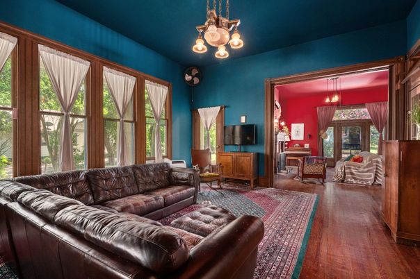 Chandelier, Interior, Living room, Wood Texture Flooring