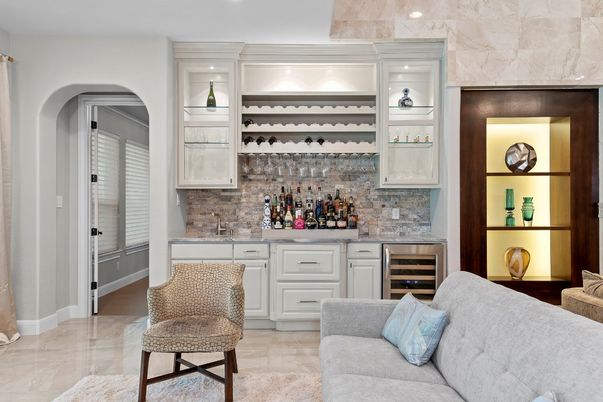 Interior, Recessed Lighting, Stone Walls