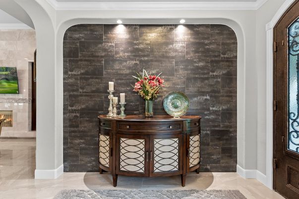 Interior, Recessed Lighting, Stone Walls
